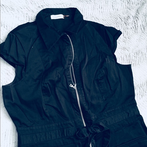 Calvin Klein Black Zipper Dress - Picture 2 of 4
